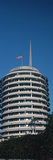 Low Angle View of an Office Building  Capitol Records Building  City of Los Angeles  California 
