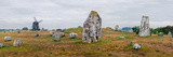 Viking Burial Site and Wooden Windmill  Gettlinge  Oland  Sweden