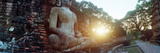 Statue of Buddha at Sunset  Sukhothai Historical Park  Sukhothai  Thailand