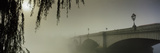 Putney Bridge During Fog  Thames River  London  England