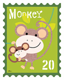 Animal Stamps - Monkey