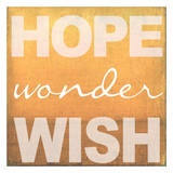 Hope Wonder Wish Orange