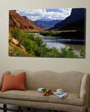 River Valley With View of Fisher Towers and La Sal Mountains  Utah  USA
