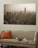 Manhattan Skyline Including Empire State Building  New York City  USA