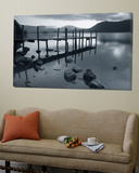 Tranquil Landscape and Pier  Derwent Water  Lake District  Cumbria  England