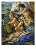 The Four Ages of Life Frescos  the Golden Age or Happy Life of Young Humanity in Abundant Nature