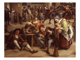 Musicians  from Fête in an Inn  1674 (Detail)