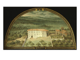 Monte Viturino  Tuscany  Italy  from Series of Lunettes of Tuscan Villas  1599-1602