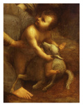 Jesus Playing with the Lamb  from St Anne  the Virgin Mary and the Christ Child  1500-13  Detail