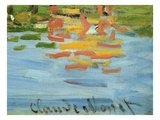 The Artist's Signature  from Régates À Argenteuil  Regatta at Argenteuil  France  C 1872  Detail