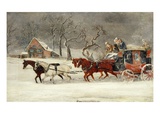 Mail Coach in a Snowstorm