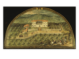 Villa La Peggio  Tuscany  Italy  from Series of Lunettes of Tuscan Villas  1599-1602