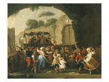 Festival in a Square in Naples  Italy