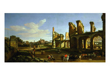 Colosseum and the Roman Forum (Inv 883)  Signed and Dated 1733