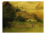 Couple and Cottage  from Adoration of the Magi  Tripytch  C1495