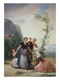 The Flower Sellers or Spring from 4 Seasons Cartoons  1786-7