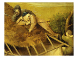 Shepherds on Thatched Roof and Climbing Tree  from Adoration of the Magi  Tripytch  C1495