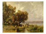 Fishermen at Lake Balaton