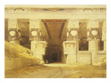 Gate of Temple of Hathor at Dendera  Egypt  1st Century Bc  Lithograph  1838-9