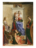 Madonna and Child with Four Saints  1505 (Detail)