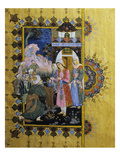 Offering Cloak to Future Bride  Miniature Painting  Early 19th Century  Turkish