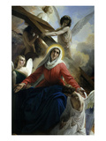 Our Lady of Sorrows 1842 Virgin Mary Mourning Death of Christ with Angels