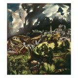 View of Toledo  Spain  1595-1610