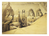 Temple of Abu Simbel  13th Century Bc  Façade  Egypt  Lithograph  1838-9
