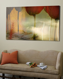 Barren Field and Red Tulips