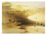 Entrance to the Valley of the Kings  Biban El Muluk  Egypt  Lithograph  1838-9