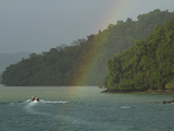 A Rainbow Arches over the Shoreline Near the Esquinas River