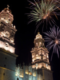 Fireworks Display in Town