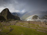 A Double Rainbow Forms Above Machu Picchu