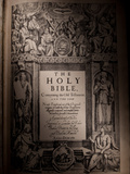 The Title Page of an Original King James Bible Dating from 1611