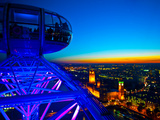 London Sky Line at Sunset from London Eye