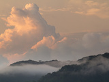 A View of Golfito Deep Shrouded in Mist and Clouds