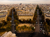 View of Paris from the Top of the Arch of Triumph