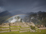 Two Rainbows Form Above the Ruins of Machu Picchu