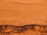 Ancient Navajo Petroglyphs on the Cliffs at Canyon De Chelly