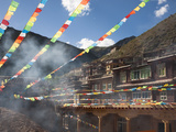 The Dege Gonchen Monastery Dormitories under Construction