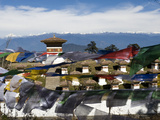 Prayer Flags and Chortens on the Dochula Pass in Wangduephodrang
