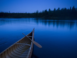 A Canoe on Maine's Allagash River