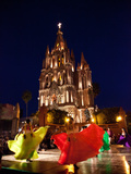 Traditional Dance Performance in Front of the Parroquia