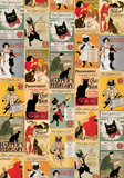 Gatti Vintage - Vintage Style Cat Poster Collage