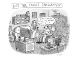 A white  middle-aged male is deemed: not the target demographic In his li… - New Yorker Cartoon
