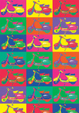 Vespa Pop - Colorful Vespa Collage Poster
