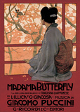 Madam Butterfly (G Puccini) - Vintage Style Opera Poster