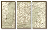 Sepia Map of New York