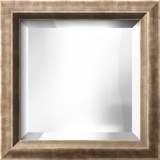 LA MODE Silver Wide Mirror