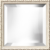 Hampton White Square Mirror